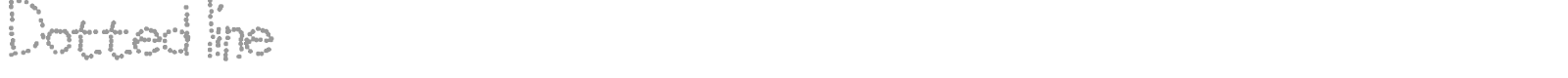 Dotted line font preview